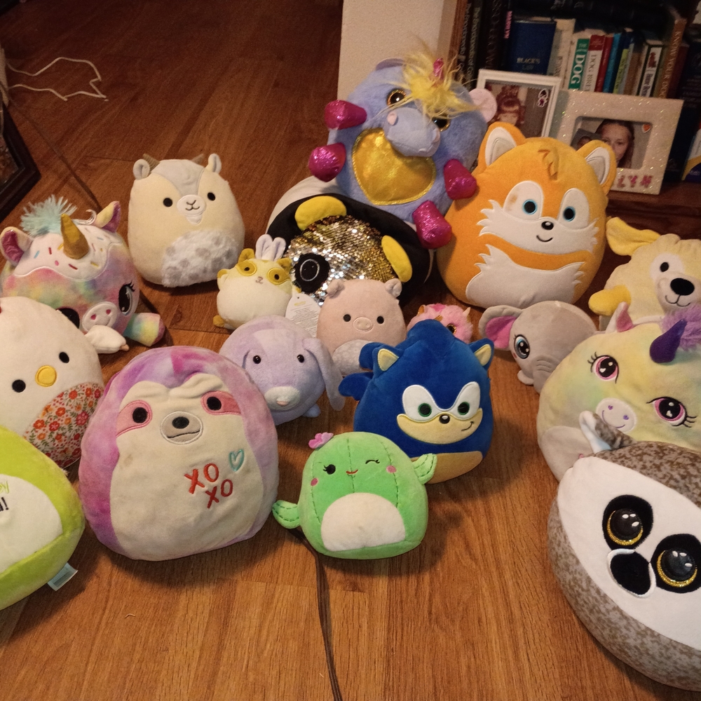 Squishmallows Plush Bundle - Multicolor (Blue, Pink, Green)
